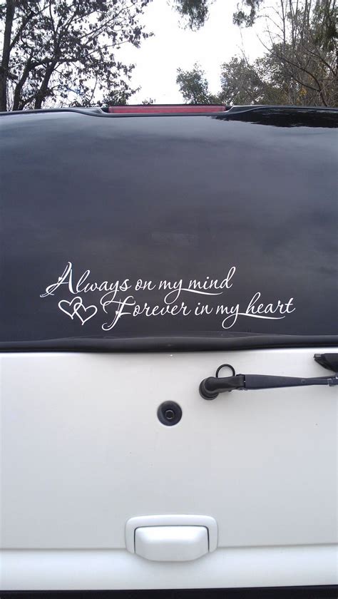 Rear window decal in memory of a lost loved one (With images) | Memorial decals, Loving memory ...