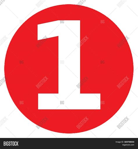 Number 1 One Big Red Image & Photo (Free Trial) | Bigstock