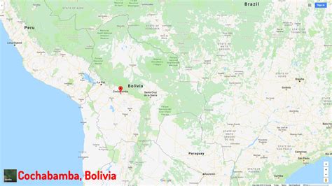 Cochabamba Map - Bolivia