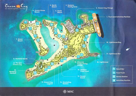 MSC Ocean Cay Marine Reserve Map