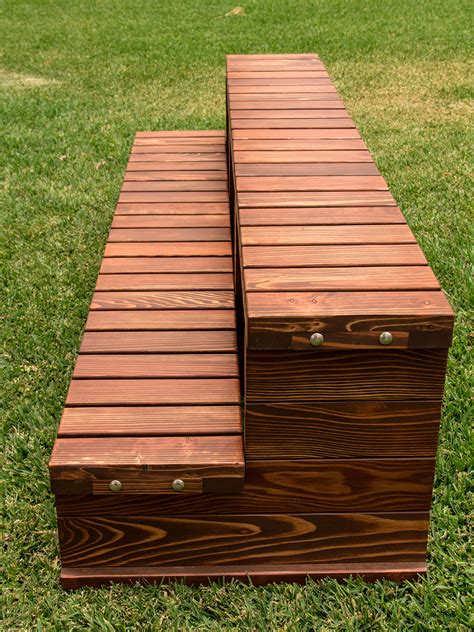 Redwood Spa Steps, Wooden Steps Made of Redwood