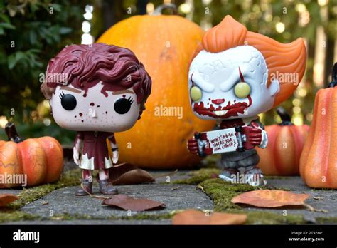 Funko Pop action figures of Beverly Marsh and Pennywise clown from ...