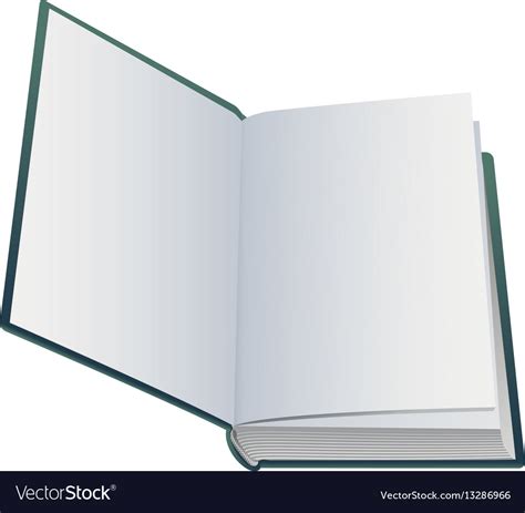 First blank page of open book Royalty Free Vector Image