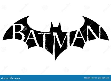 The Famous Batman Logo, Isolated on White Background. Editorial ...