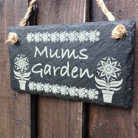 Personalised Slate Sign ~ Flower design – Signs – Craft Shapes – Welsh LoveSpoons – Memorials