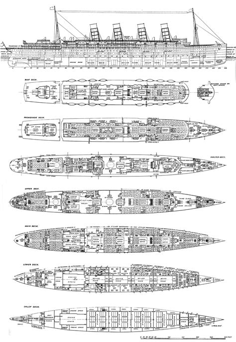 Deck Plan of Mauretania 1906 by Scottvisnjic on DeviantArt