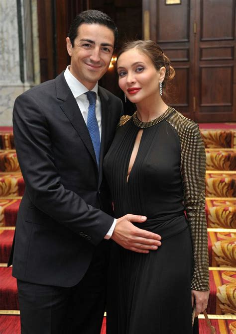 Belgium's Prince Edouard de Ligne and his wife Princess Isabella (Isabella Orsini, as actress ...