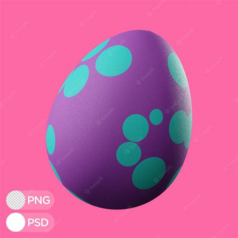 Premium PSD | 3d illustration easter egg coloring