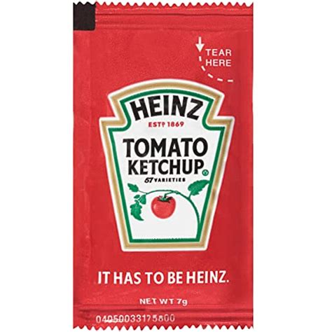 Heinz Ketchup Single Serve Packet (0.25 Oz Packets, Pack Of 1000) - Walmart.com