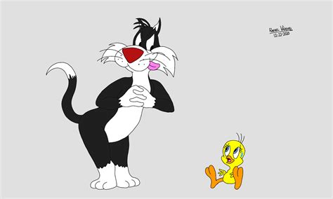 Sylvester the Cat and Tweety Bird by Rafael-Arts on DeviantArt