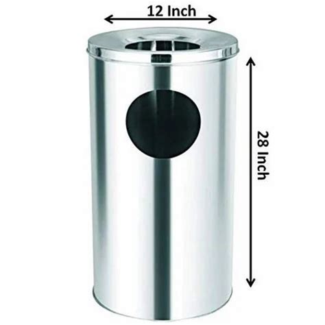 Stainless Steel Trash Cans at ₹ 650 | Stainless Steel Dustbin in New ...