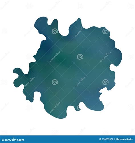 Bright blue stain. stock vector. Illustration of square - 150209577