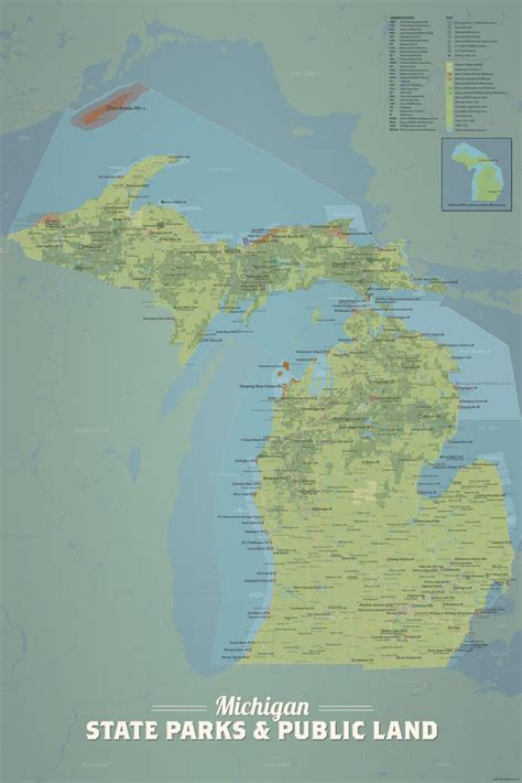 Michigan Parks Map