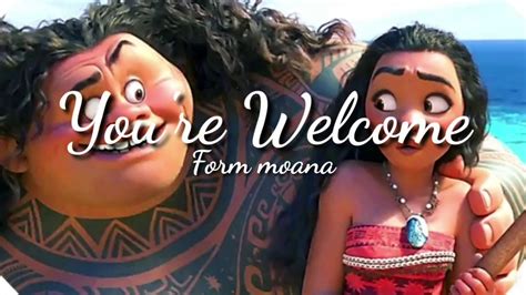 Dwayne Johnson - Moana You're Welcome (Lyric Video) - YouTube