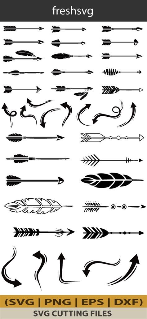 Arrow SVG, Arrow Bundle SVG, Arrow Silhouette, Arrow Clipart, Digital File