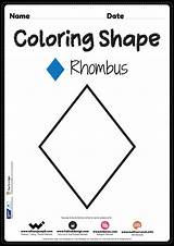 Rhombus Coloring Page  Free Printable PDF For Kindergarten sketch template