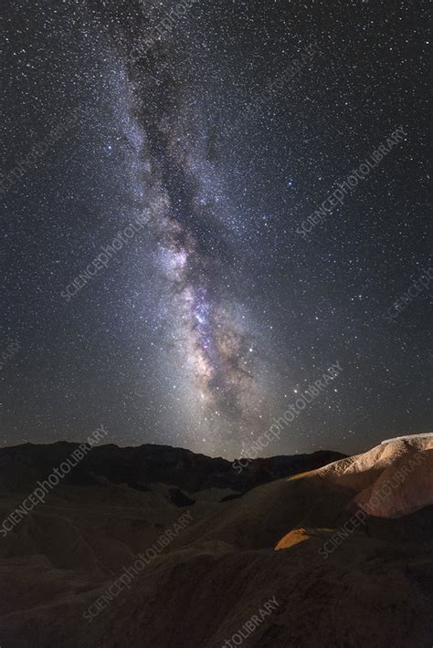 Milky Way over Death Valley - Stock Image - C043/7209 - Science Photo Library