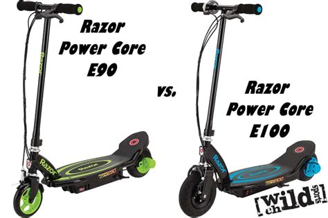 Razor E90 vs E100 Power Core Comparison Review - Wild Child Sports