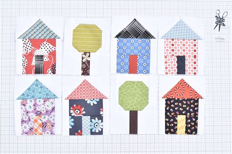 My Town Quilt Blocks {Free Tutorial using 5" charm squares} — Material Girl Quilts