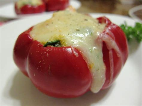 Vegetarian Quinoa Stuffed Peppers with Gruyere Cheese | Babaganosh