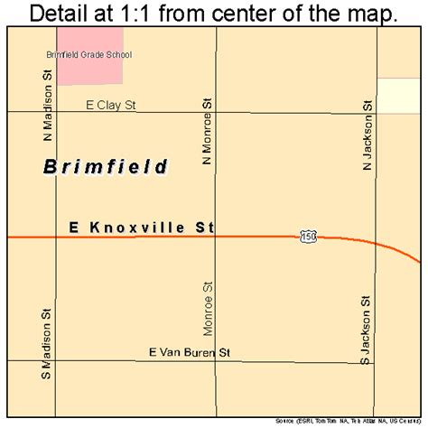Brimfield Illinois Street Map 1708303