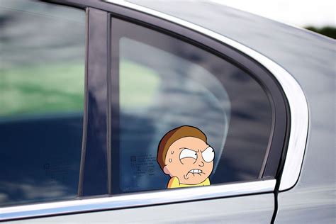 Rick Angry Peeking Peeker Bumper Car Window Vinyl Decal Rick and Morty ...