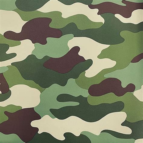 Green Camouflage Army Wallpaper 10m Rasch 260914 | DIY at B&Q