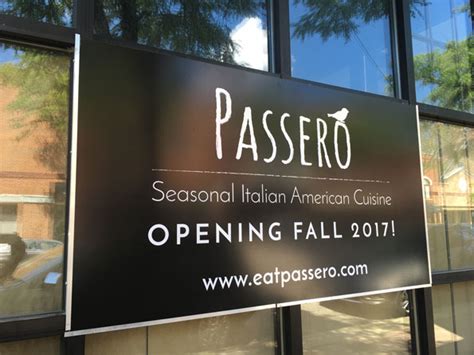 Passero Italian American Cuisine Restaurant Set to Open Mid-October 2017 on Campbell St ...