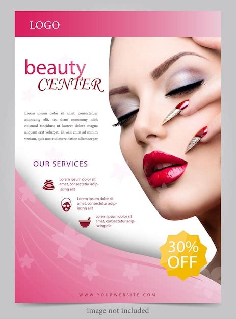 Premium Vector | Flat beauty banner template poster