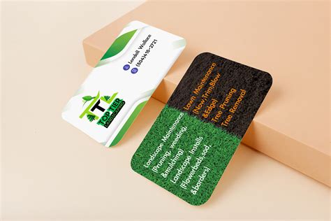 landscaping business card design on Behance