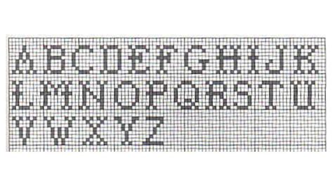 Filet crochet alphabet - MyCrochetPattern