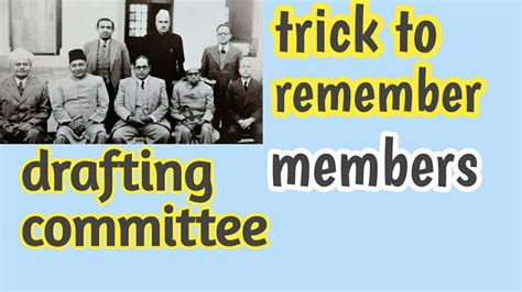 Drafting committee members trick||indian Constitution||polity gk tricks ...