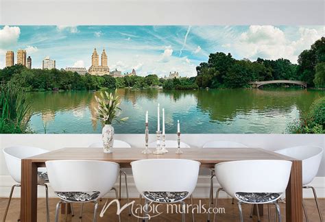 Central Park Spring Wallpaper Wall Mural by Magic Murals