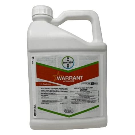 Warrant Herbicide | 2.5 Gallon Size – Chemical Warehouse