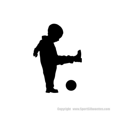 BOY KICKING A BALL Wall Decals (Children's Decor) Boy Kicking a Ball Vinyl Wall Decals