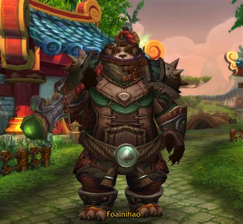 Brewmaster Monk - Green, red accents : Transmogrification