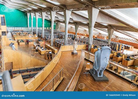 Interior View of the Bibliotheca Alexandrina, the New Library of ...