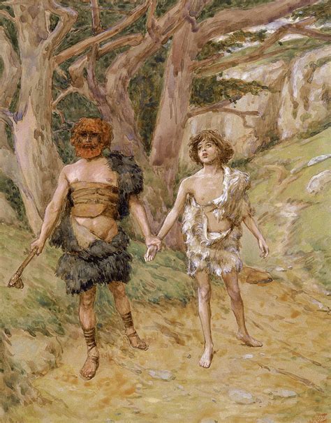 Cain Leadeth Abel to Death, 1902 Painting by James Tissot - Fine Art ...