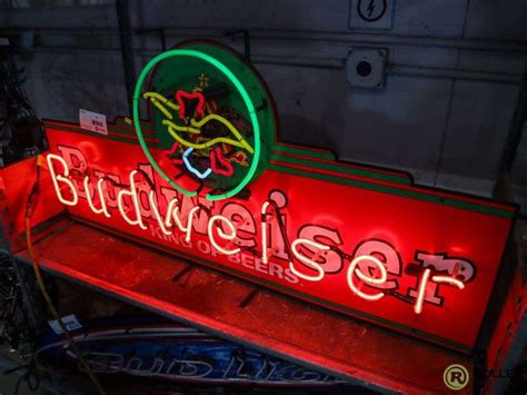 Budweiser Neon Sign, 48" x 24" - Roller Auctions