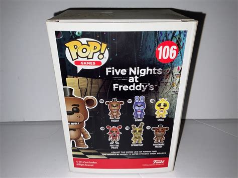 Five Nights at Freddy's FREDDY FAZBEAR Vaulted Funko Pop Authentic #106 ...