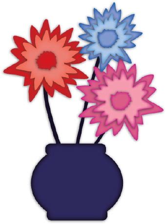 Flowers In A Vase clip art