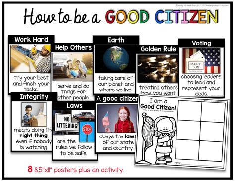 How to Be a Good Citizen at School - Citizenship Skills FREEBIE ...