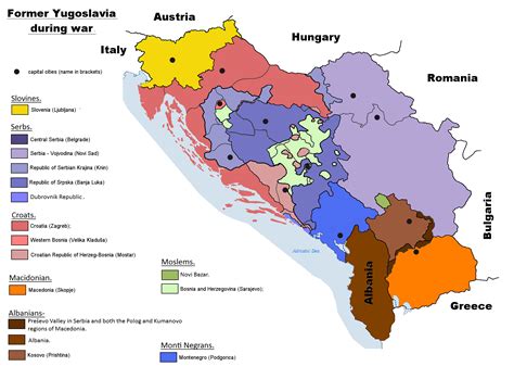 Image - War in Yugoslavia, start map.png | Implausable Alternate ...