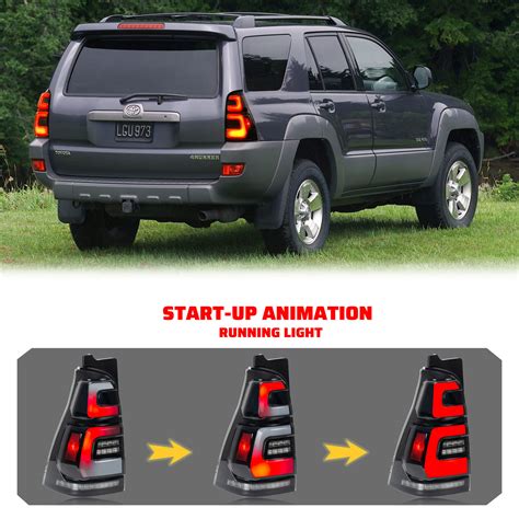 LED Tail Lights for Toyota 4Runner 4th GEN 03-09 Sequential Animation Rear Lamps | eBay