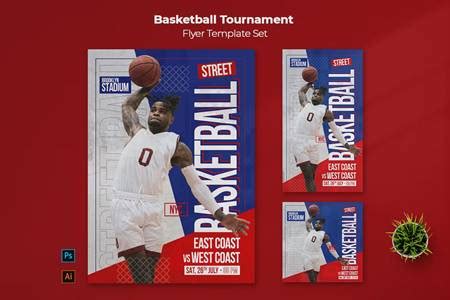 Basketball Flyer Template Set L9VK5T6 - FreePSDvn