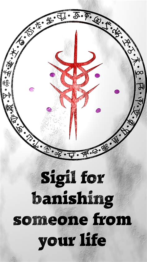 Sigil for banishing someone from your life – Artofit