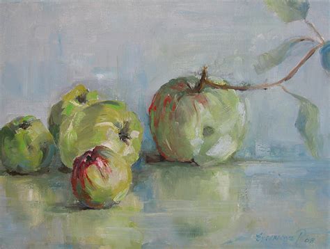 Five Apples Painting by Synnove Pettersen - Fine Art America