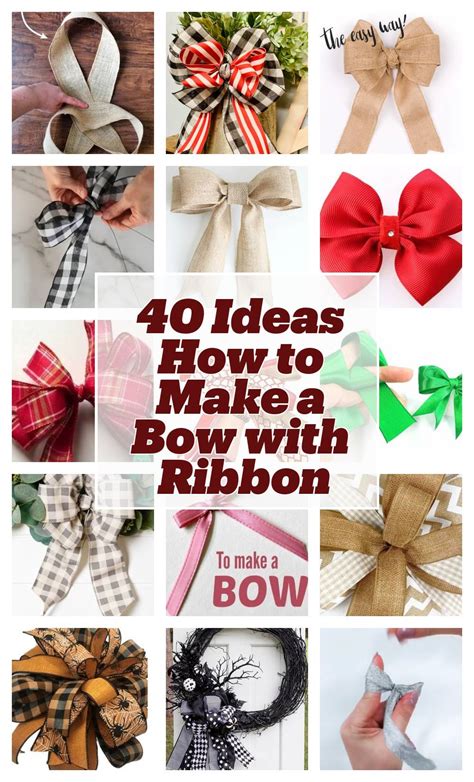 40 Ideas How to Make a Bow with Ribbon