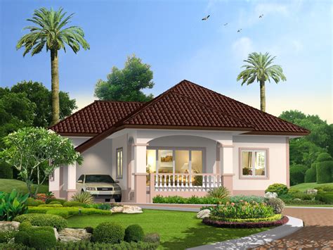 Graceful One Story Traditional Bungalow House - Pinoy House Designs - Pinoy House Designs