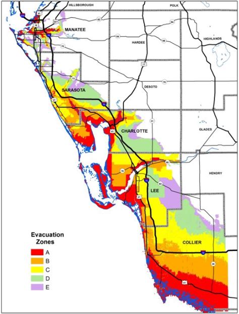 Know Your Southwest Florida Hurricane Evacuation Zone And Path ...